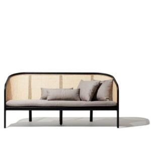 Sofa Lounge Rotan Kayu Jati Cane