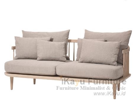 Sofa Lounge Hotel Minimalis Kayu Sungkai Aila