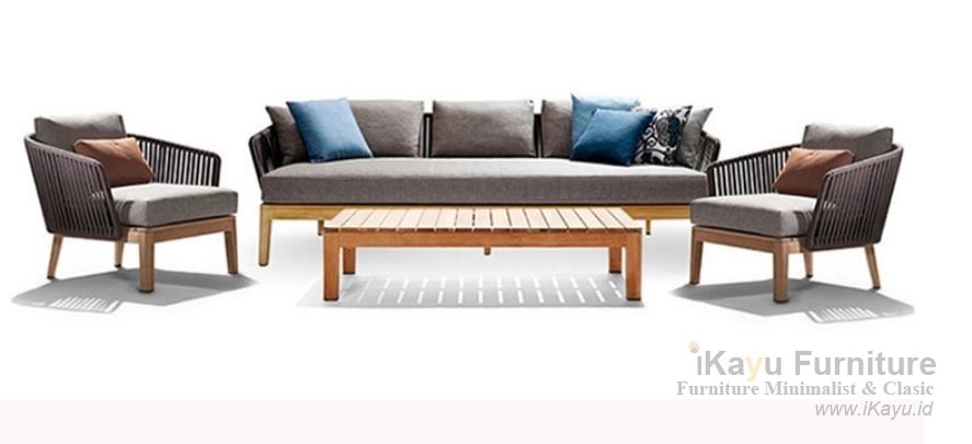 Sofa Outdor Terbaru Kayu Jati Perhutani