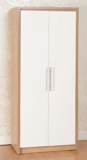 Lemari Pakaian Minimalis 2 Pintu Finishing HPL