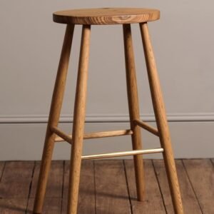 Bar Stool Kayu Sungkai Minimalis Finishing Wax