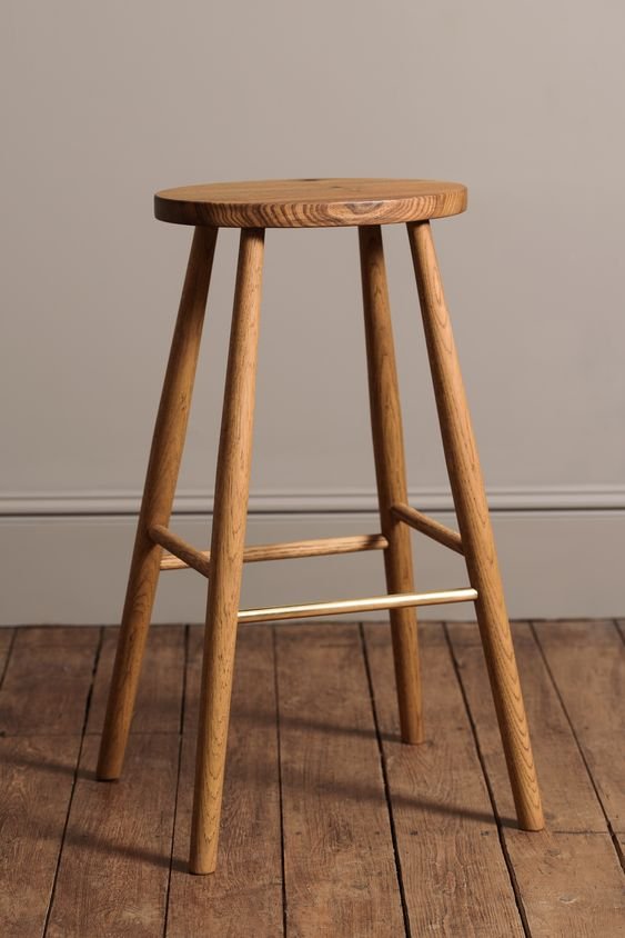 Bar Stool Kayu Sungkai Minimalis Finishing Wax Bar Stool Kayu Sungkai Minimalis Finishing Wax