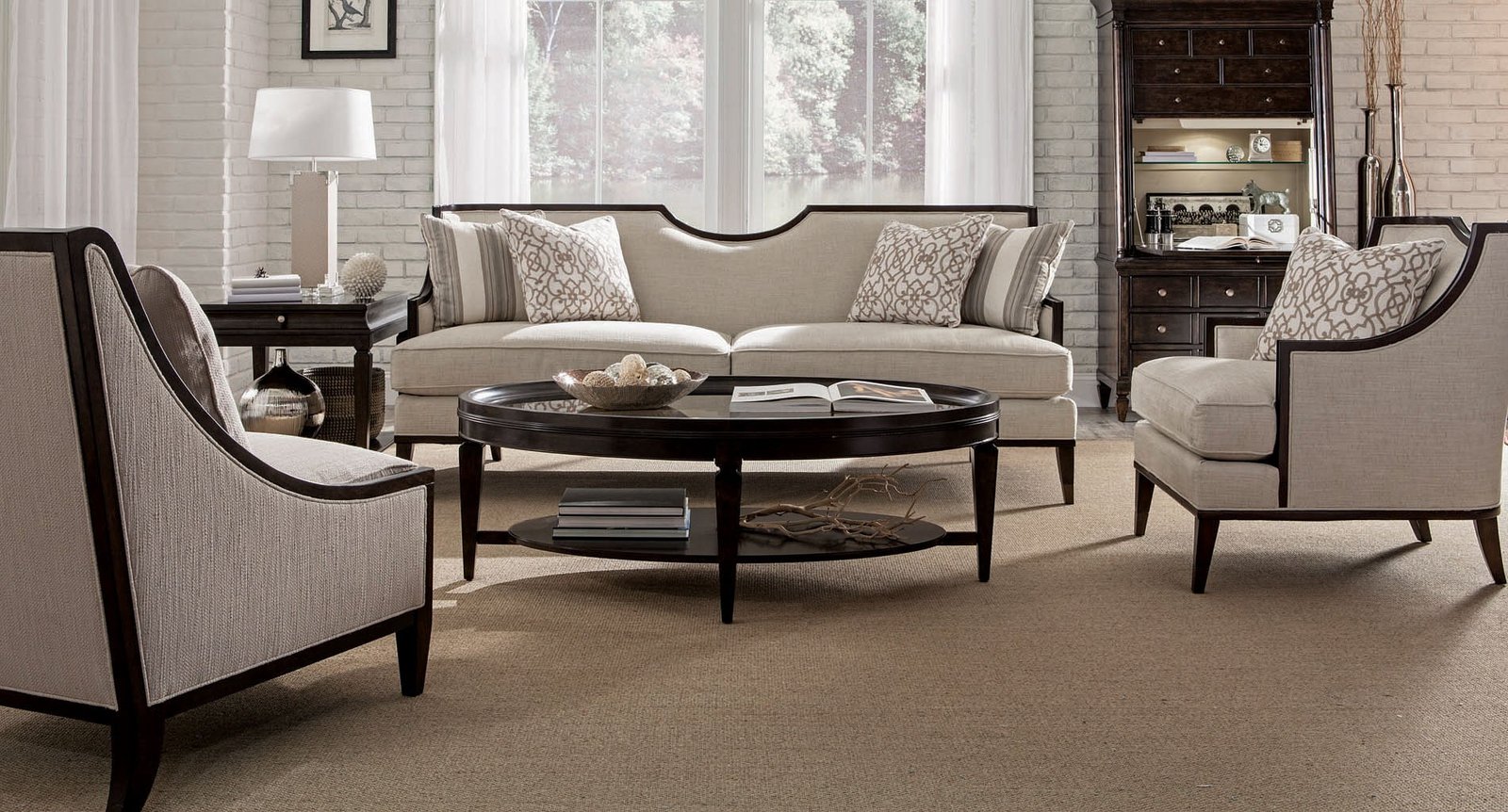 Sofa Minimalis Kayu Jati Rodregues Finishing Salak Brown