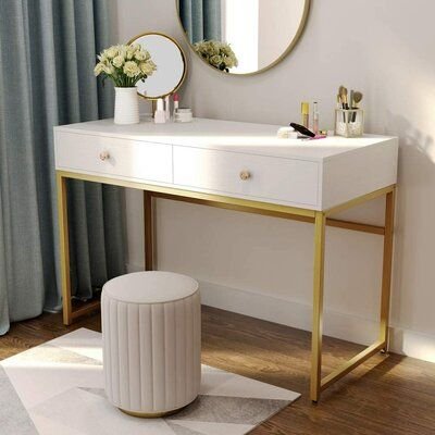 Meja Rias Rangka Besi Dresser Industrial Ayla