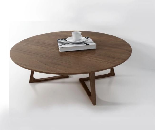Meja Kopi Minimalis Kania Kayu Jati Finishing Walnut Meja Kopi Minimalis Kania Kayu Jati Finishing Walnut