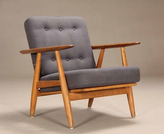 Kursi Armchair Kakuzu Series iKayu Kursi Minimalis Kayu Jati