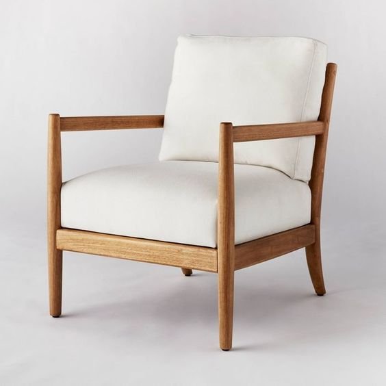 Sofa Lounge Armchair Shiroi iKayu Armchair Lounge Teak Wooden