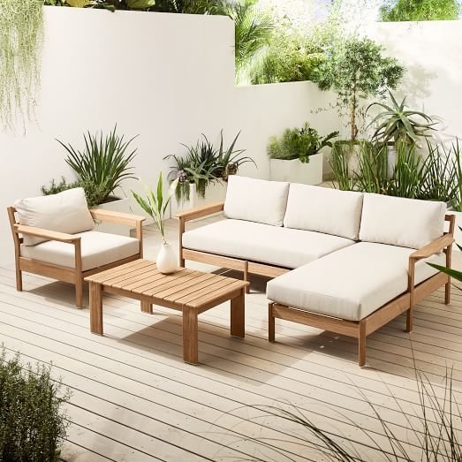 Kursi Tamu Set Sofa Shiroi Minimalis iKayu Bleaching Finish
