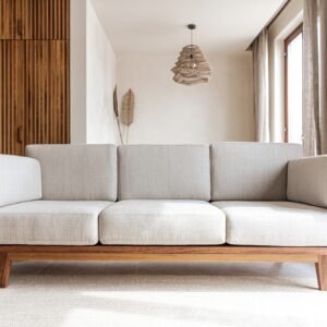 Bangku Sofa Minimalis Kayana Kayu Jati iKayu Sofa Minimalis