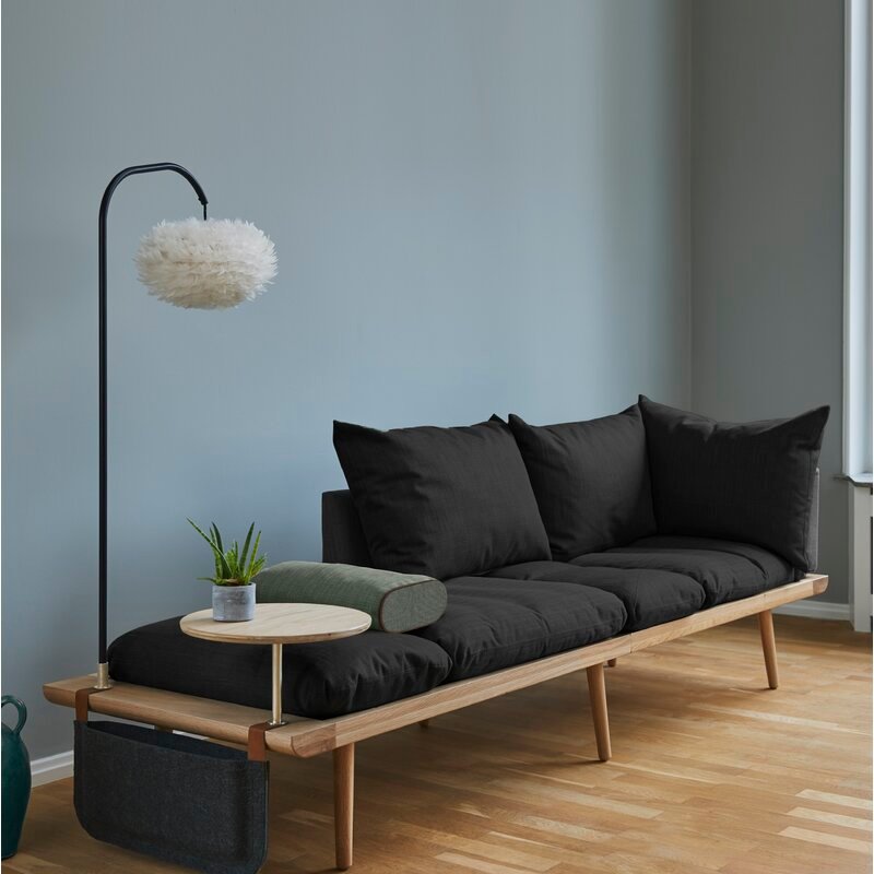 Sofa Minimalis Blacky Kayu Jati iKayu Natural Wood Finish