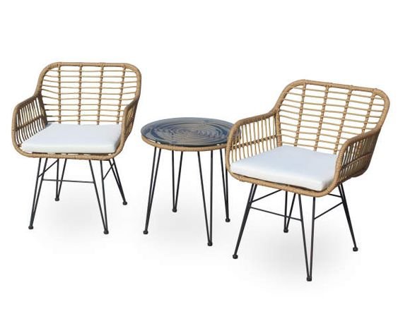 Rattan Kursi Tamu Minimalis iKayu Finishing Natural
