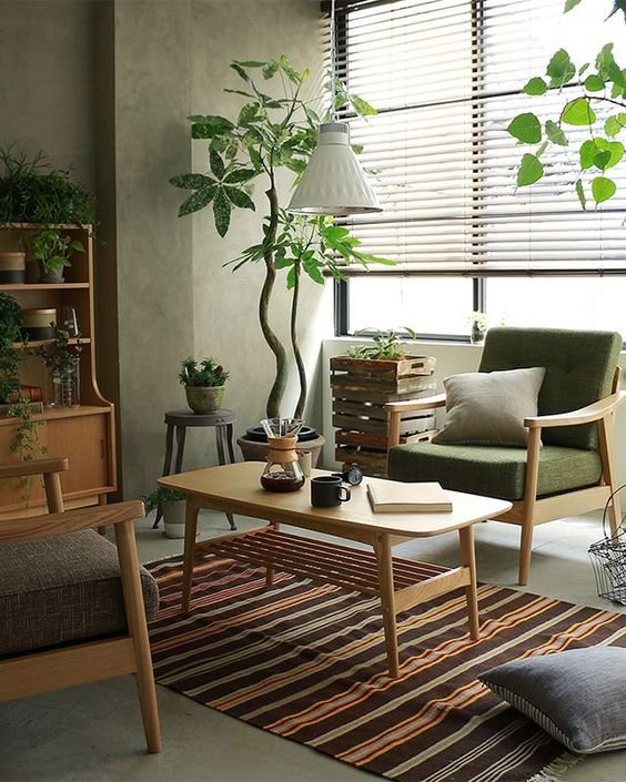 Kursi Tamu Sofa Minimalis iKayu Natural Wood Finish 