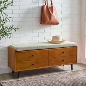 Kabinet Gradenza Jati Minimalis iKayu Finishing Natural Walnut