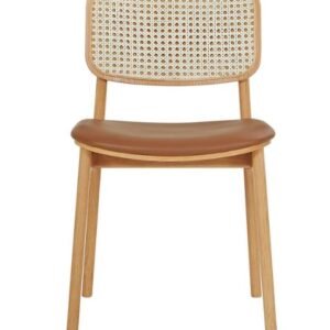 Kursi Rotan Kayu Sungkai Minimalis Natural Finish