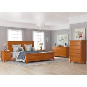 Set Kamar Tidur Minimalis Modern Kayu Jati Premium