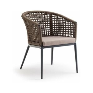 Kursi Cafe Outdoor Minimalis Kombinasi Tali Rope
