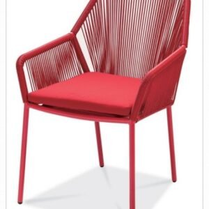 Kursi Cafe Outdoor Industrial Kombinasi Rotan Sintetis