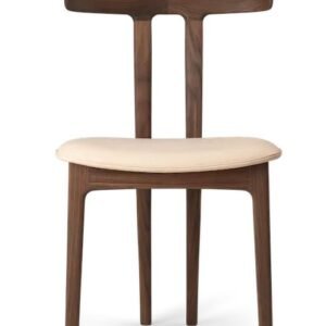 Kursi Cafe Kayu Minimalis Finishing Walnut