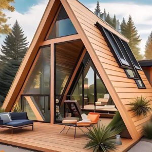 Glamping Kayu Jati 4 x 6 m Desain Rumah Minimalis
