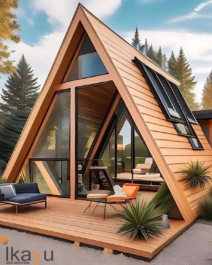 Glamping Kayu Jati 4 x 6 m Desain Rumah Minimalis Glamping Kayu Jati 4 x 6 m Desain Rumah Minimalis