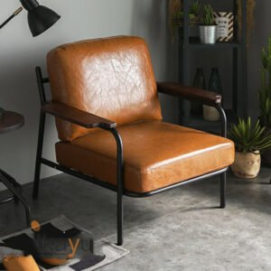 Armchair Industrial Kocka Rangka Besi