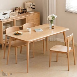 Set Meja Makan 4 Kursi Kayu Sungkai Minimalis