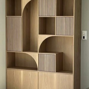 Lemari Hias Minimalis Plywood Finishing HPL