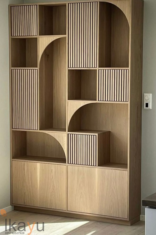 Lemari Hias Minimalis Plywood Finishing HPL Lemari Hias Minimalis Plywood Finishing HPL