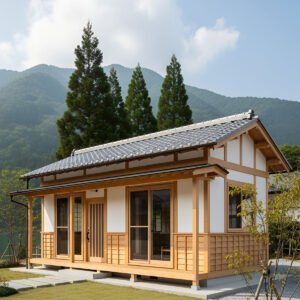 Rumah Kayu Model Jepang Minimalis