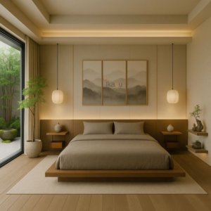 Tempat Tidur Japandi