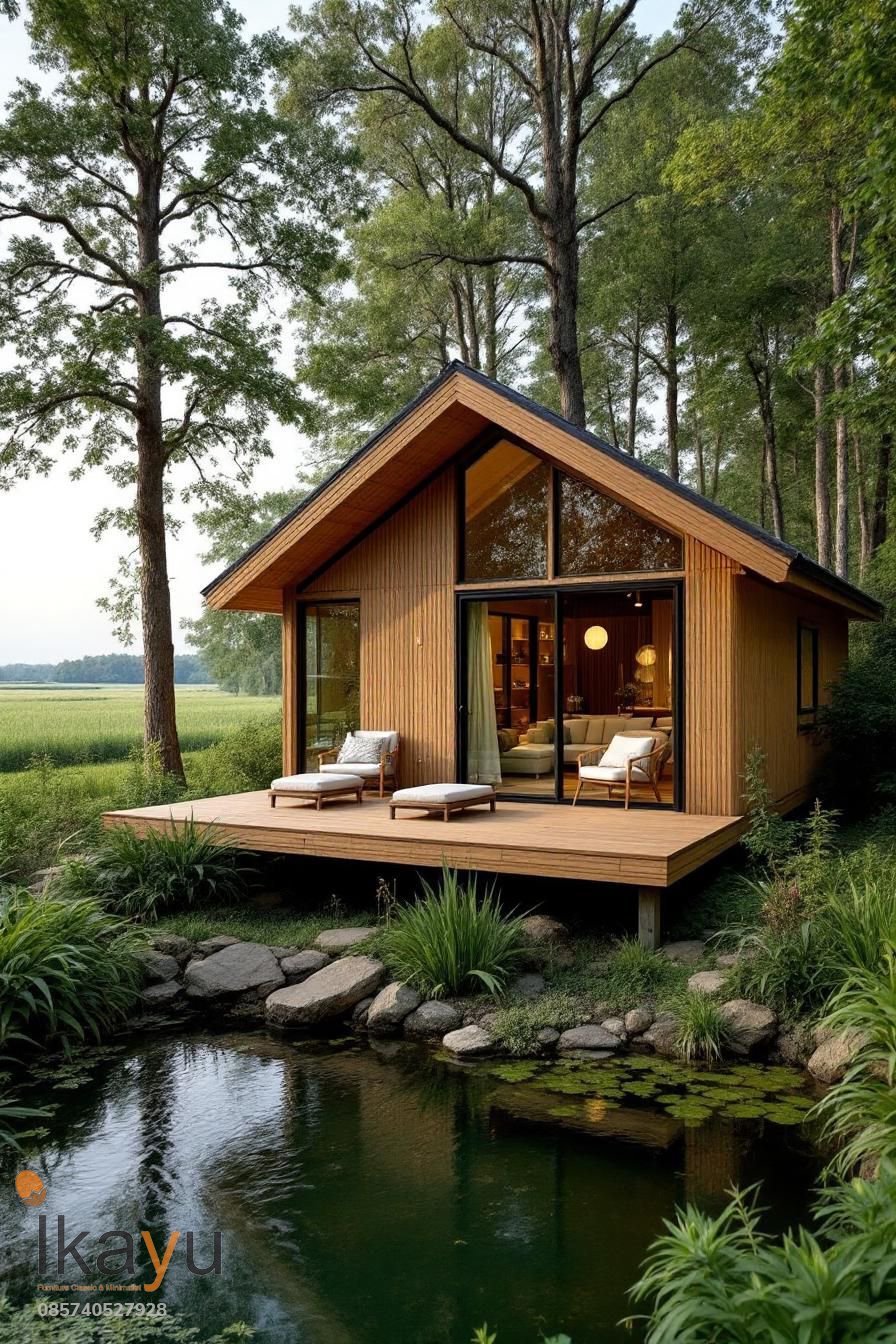 Model Rumah Panggung Modern Kayu Jati Minimalis Model Rumah Panggung Modern Kayu Jati Minimalis